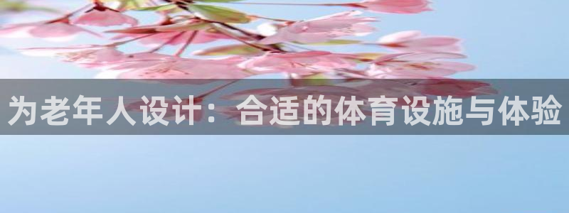 意昂4神州：为老年人设计：合适的体育设施与体验