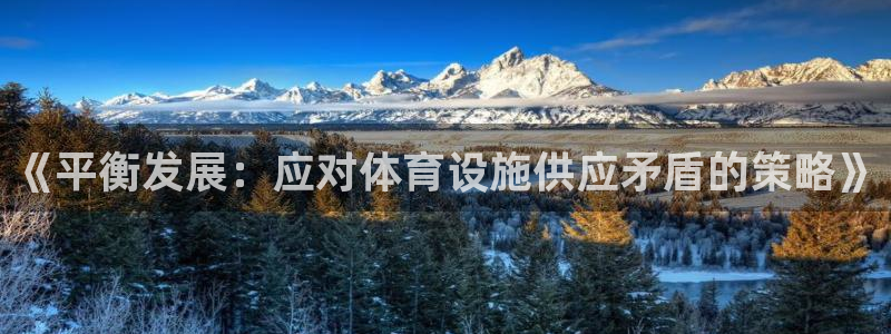 意昂4神州：《平衡发展：应对体育设施供应矛盾的策略》