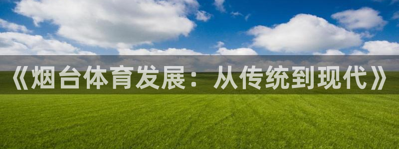 意昂体育4平台注册流程图：《烟台体育发展：从传统到现代》
