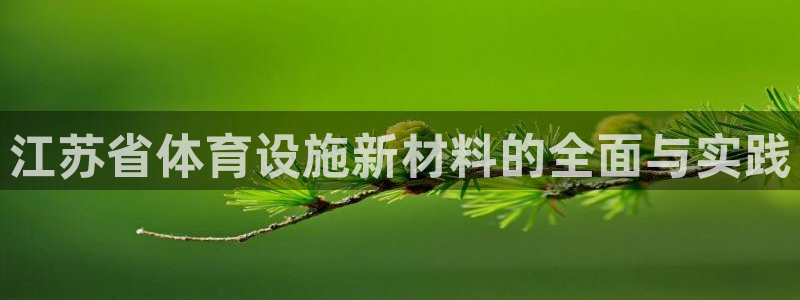 意昂4集团官网首页：江苏省体育设施新材料的全面与实践