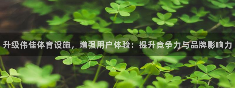 意昂体育4平台假的吗是真的吗：升级伟佳体育设施，增强